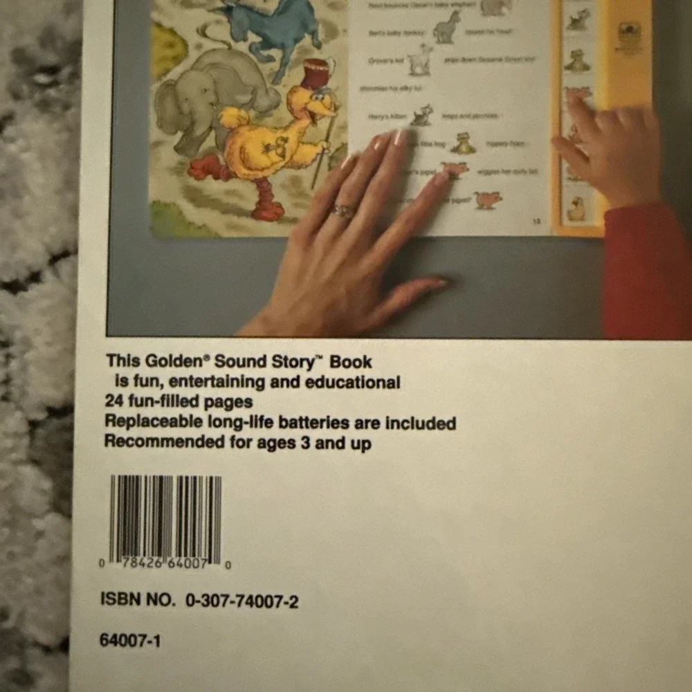 Sesame Street Pet Parade Golden Sound Story Book  All Sounds Work